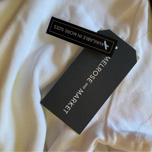 NWT XL Melrose and Market grey, long sleeved puff shoulder body suite - Picture 5 of 6